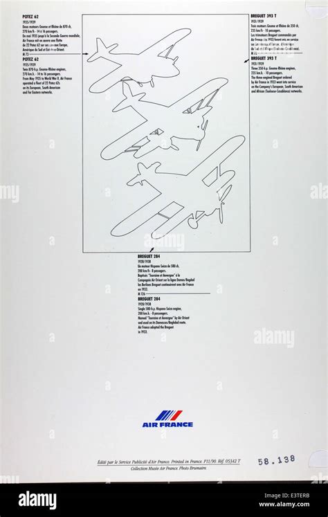 Air France Menu Collection Stock Photo - Alamy