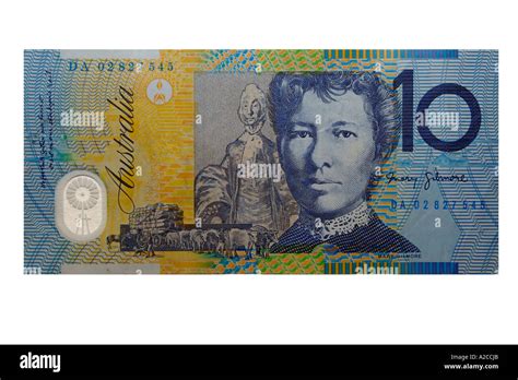 An Australian 10 dollar note with the face of Mary Gilmore Stock Photo ...