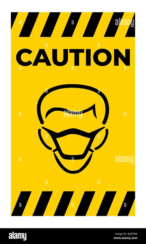 Wear Mask Symbol Sign Isolate On White Background Stock Vector Image