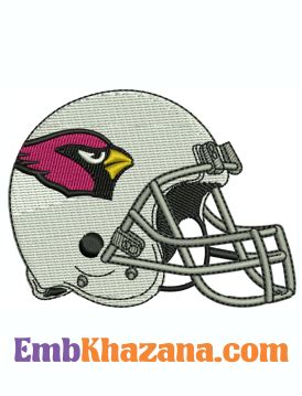 Arizona Cardinals Helmet Logo Embroidery Design