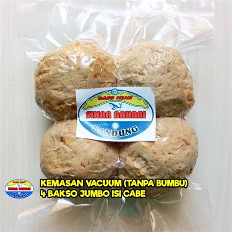 BAKSO IKAN BASO IKAN SINAR BAHARI BANDUNG MERCON JUMBO ISI CABE