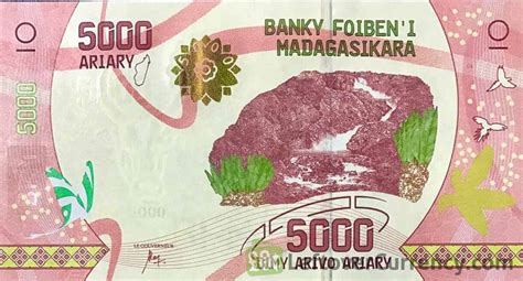 5000 Malagasy Ariary banknote - Exchange yours today