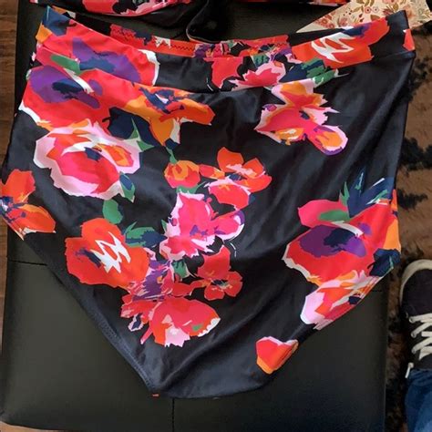 Beachqueen Swim High Waisted Floral Retro Bikini Poshmark