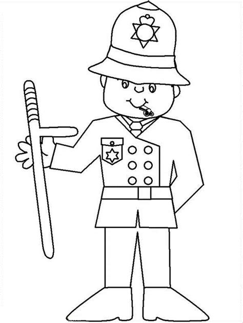 Coloriage Policier M Tiers Et Professions Dessin Colorier