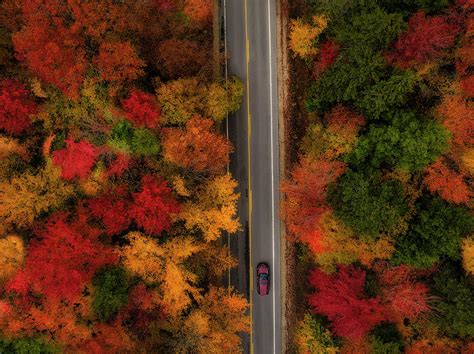 Aerial NH Fall Foliage Photograph By Susan Candelario Fine Art America