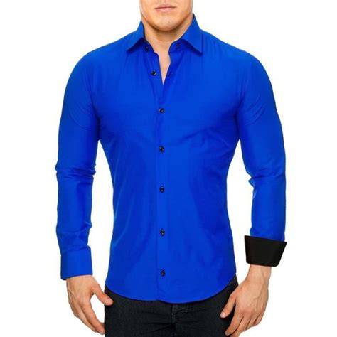 Chemise Homme Bleu Roi