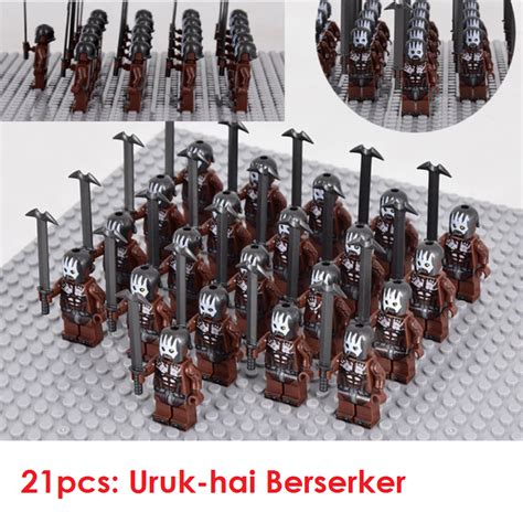 Pcs Set Orcs Uruk Hai Army Heavy Infantry The Lord Of The Rings