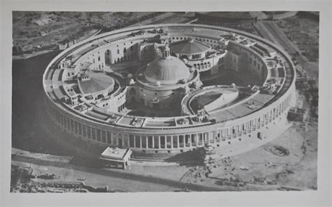 Old Postcard - Aerial View Parliament Building India 1930 - Past-India