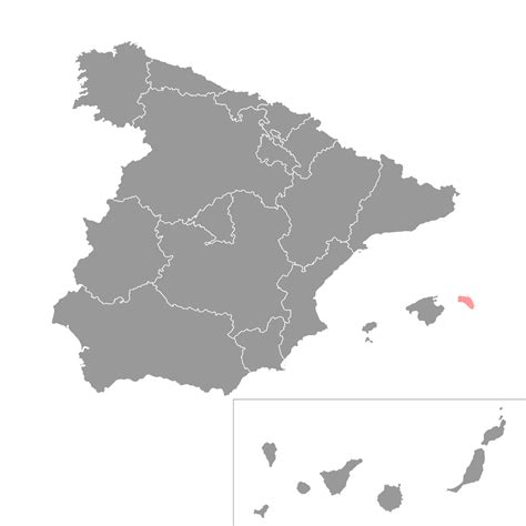 Minorca map, Spain region. Vector illustration. 20646711 Vector Art at