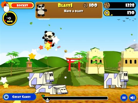 Rocket Panda Flying Cookie Quest Game