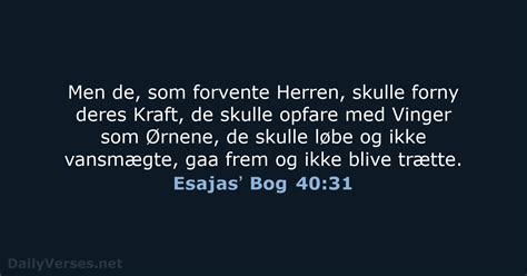 Den 29 december 2023 Dagens bibelvers DA1871 Esajasʼ Bog 40 31