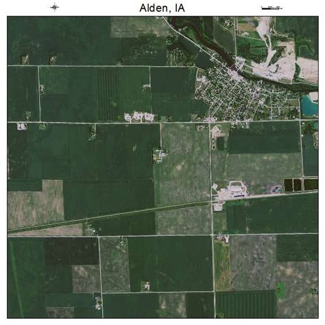 Aerial Photography Map of Alden, IA Iowa