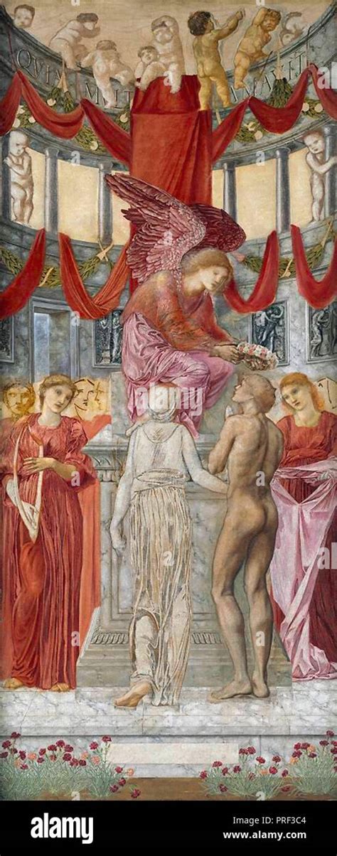 Burne Jones Edward Coley The Temple Of Love Stock Photo Alamy