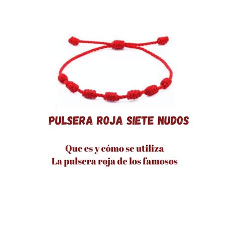 Pulsera roja 7 nudos Porque es tan famosa y cómo se utiliza Bindi