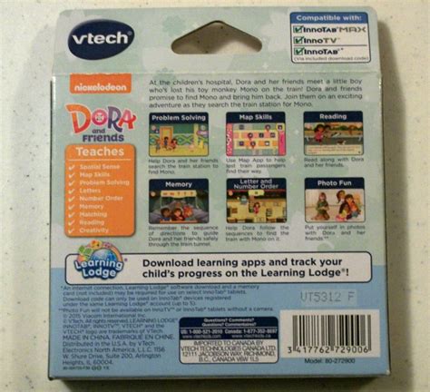 Educational Dora And Friends Social Studies Vtech Innotab Learning Software