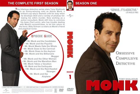 Monk Season 1 Tv Dvd Custom Covers Monk Season 1 English Custom F Dvd Covers