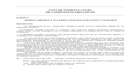 Guia Nomenclatura Quimica Organica 2 Medio Pdf PDF Document