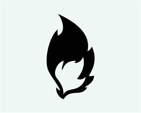 Hot Fire Clipart Black And White