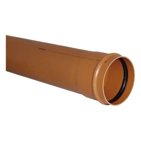 Tubo Pvc Coletor Esgoto 300mm 6m Ocre Infra Jei Plastilit