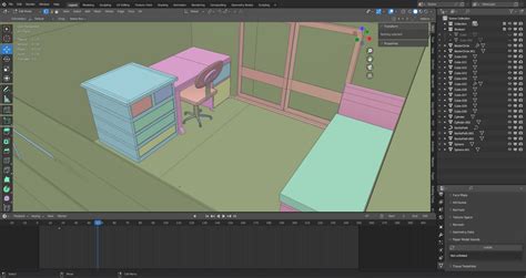 MHA Dorm Room 3D Model #WIP 04 by Sant202 on DeviantArt