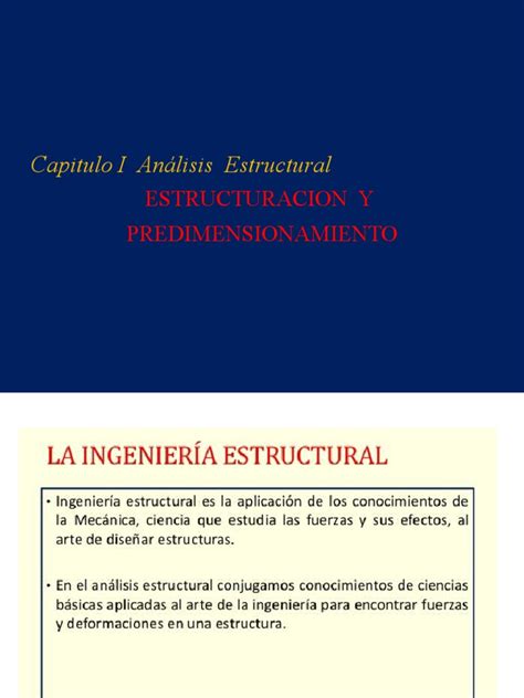 Analisis Estructural Predimensionamiento Pdf