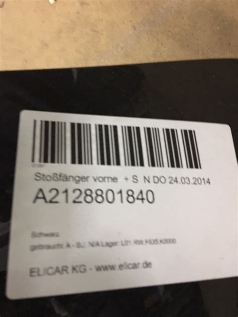 Mercedes A2128801840 - Stoßfänger vorne + S original Ersatzteil kaufen ...