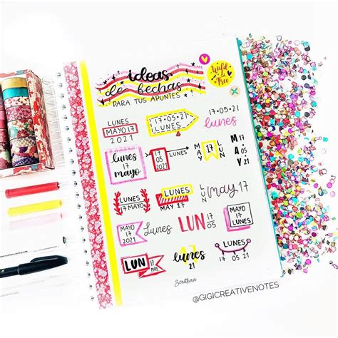 Creative Art On Instagram Ideas De Fechas Para Tus Apuntes Hoy