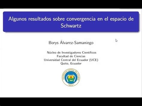 Conferencia Dr Borys Lvarez Samaniego Ph D Youtube