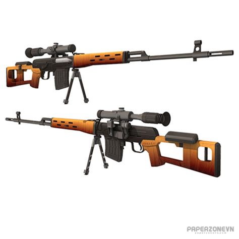 Ranged Sniper rifle Dragunov SVD | Paperzone VN