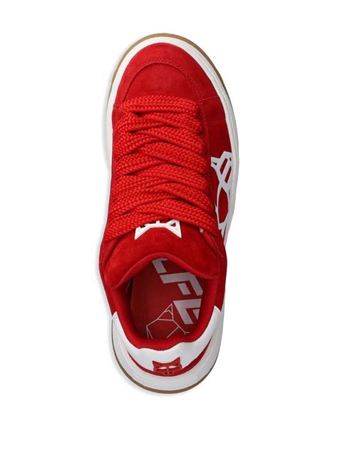 Naked Wolfe Platform Sneakers Red Farfetch Uk