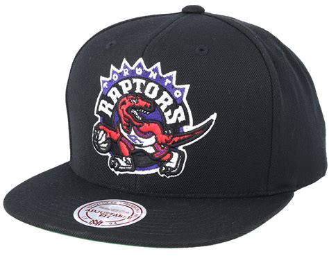 Toronto Raptors Wool Solid Black Snapback - Mitchell & Ness caps ...