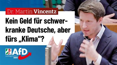 Kein Geld F R Schwerkranke Deutsche Aber F Rs Klima Dr Martin