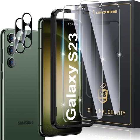 UniqueMe 4 Stück Schutzfolie für Samsung Galaxy S23 Panzer Schutz Glas