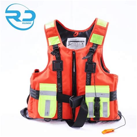 Marine Rescue Life Vest Nbrpvc Foam Safety Jacket For Outdoor Water