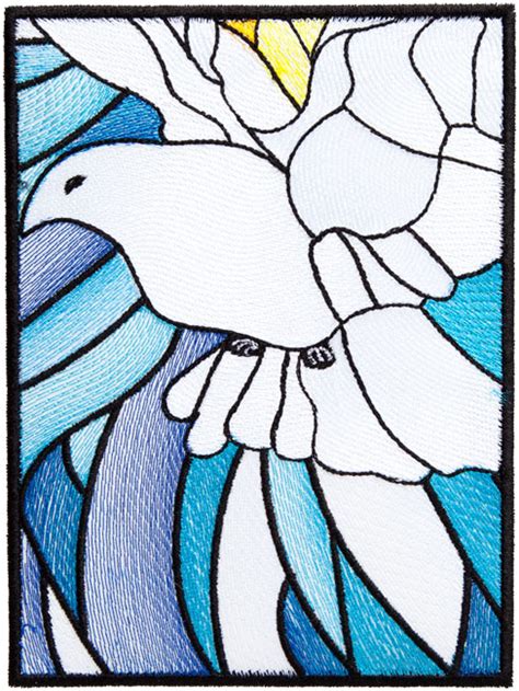 Bfc1711 Stained Glass Dove Of Peace