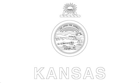 Kansas State Seal Coloring Page - Coloring Nation