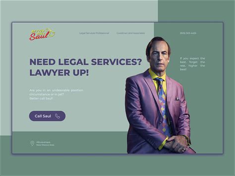 If Saul Goodman had a website by Ekaterina Barazduk on Dribbble