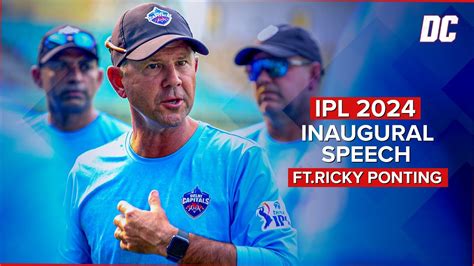 Ipl 2024 Inaugural Speech Ftricky Ponting Youtube