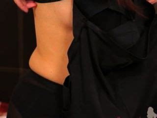 Brunette Girl With Luxury Hair Teasing Hotntubes