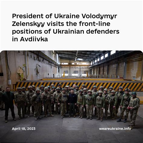 President Of Ukraine Volodymyr Zelenskyy Visits The Front Line