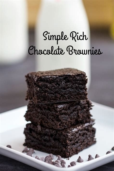 Simple Rich Chocolate Brownies - Gather for Bread