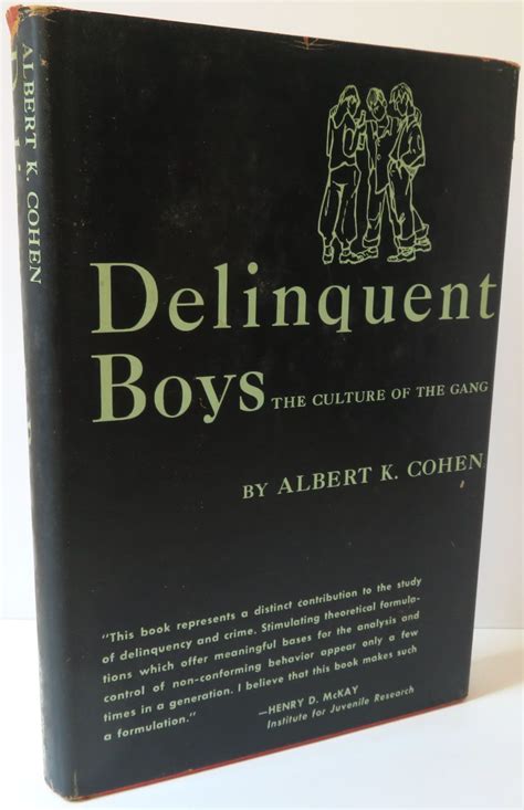 Delinquent Boys The Culture Of The Gang