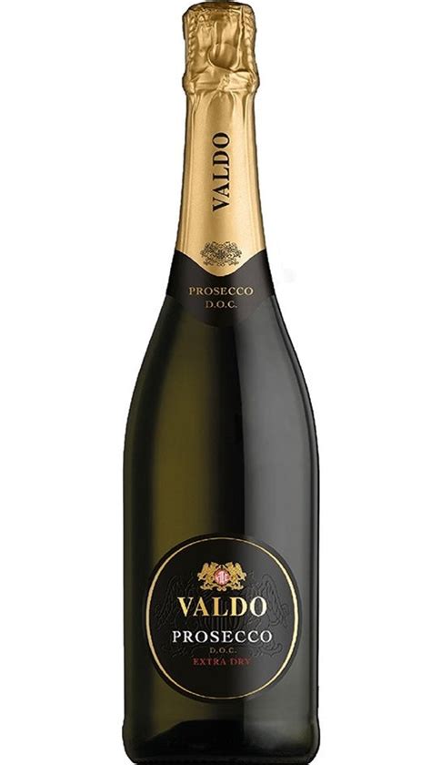 Prosecco Doc Extra Dry Black Label Valdo Bottle Of Italy