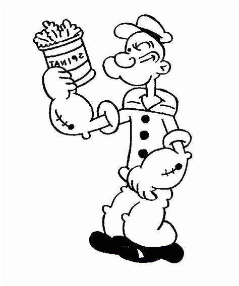 Popeye Coloring Pages Coloring Home