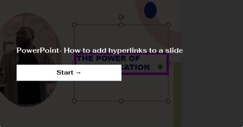 PowerPoint- How to add hyperlinks to a slide