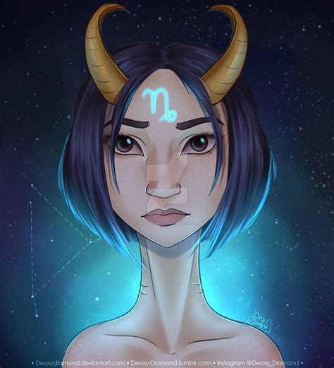 Capricorn Zodiac Sign By Deoxydiamond On Deviantart Signos Do Zodíaco O Signo Dela é Signo