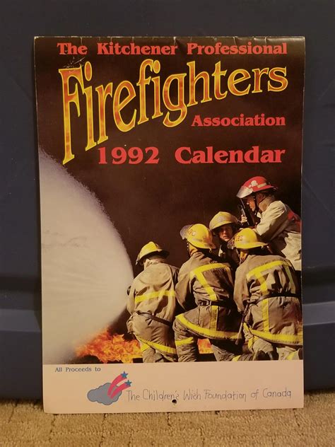 Help me find a home for this 1992 Kitchener Firefighters calendar