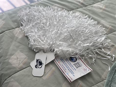 Pom Poms finally arrived 😭 : r/ColoradoAvalanche