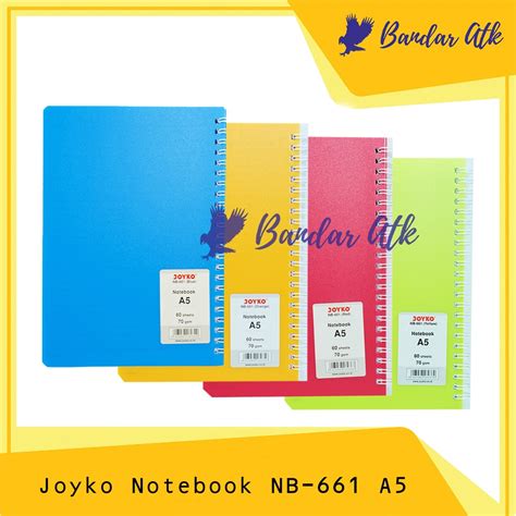 Jual Notebook Buku Catatan Buku Tulis Spiral A5 JOYKO Note Book NB 661