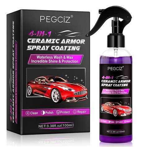 Spray de revêtement en céramique pour voiture 4 en 1 Haute protection